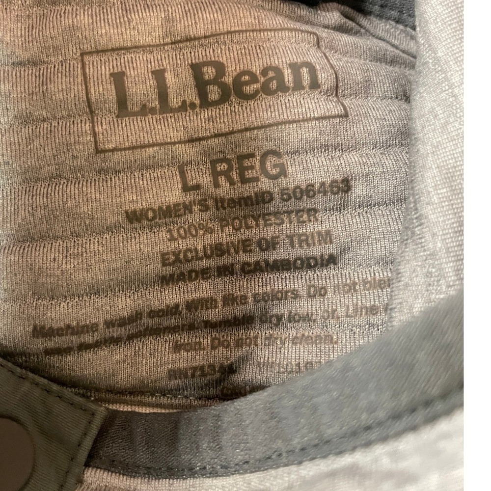 L.L.Bean Fleece Pullover Women's L Gray Hospital Logo Brigham Casual Warm - Picture 10 of 11